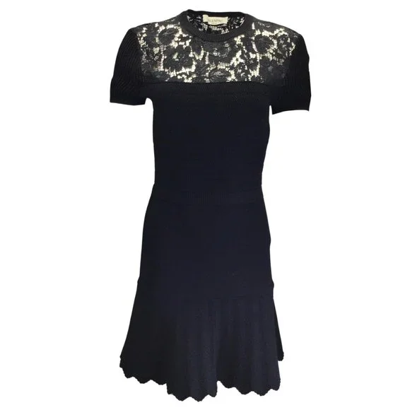 Valentino | Dresses | Valentino Black Lace Detail Short Sleeved Viscose Knit Midi Dress | Poshmark Valentino | Dresses | Valentino Black Lace Detail Short Sleeved Viscose Knit Midi Dress | Poshmark